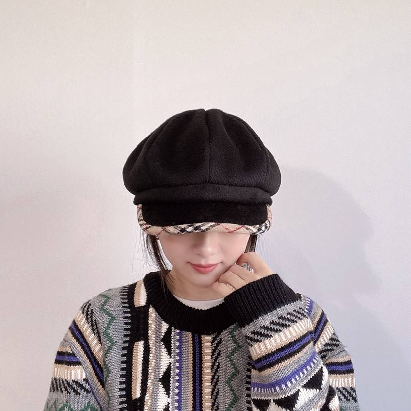 LOVELY HAT韓國代購㊣女士新款人氣職業推薦時尚休閑25秋冬帽子LOVELY HAT帽子