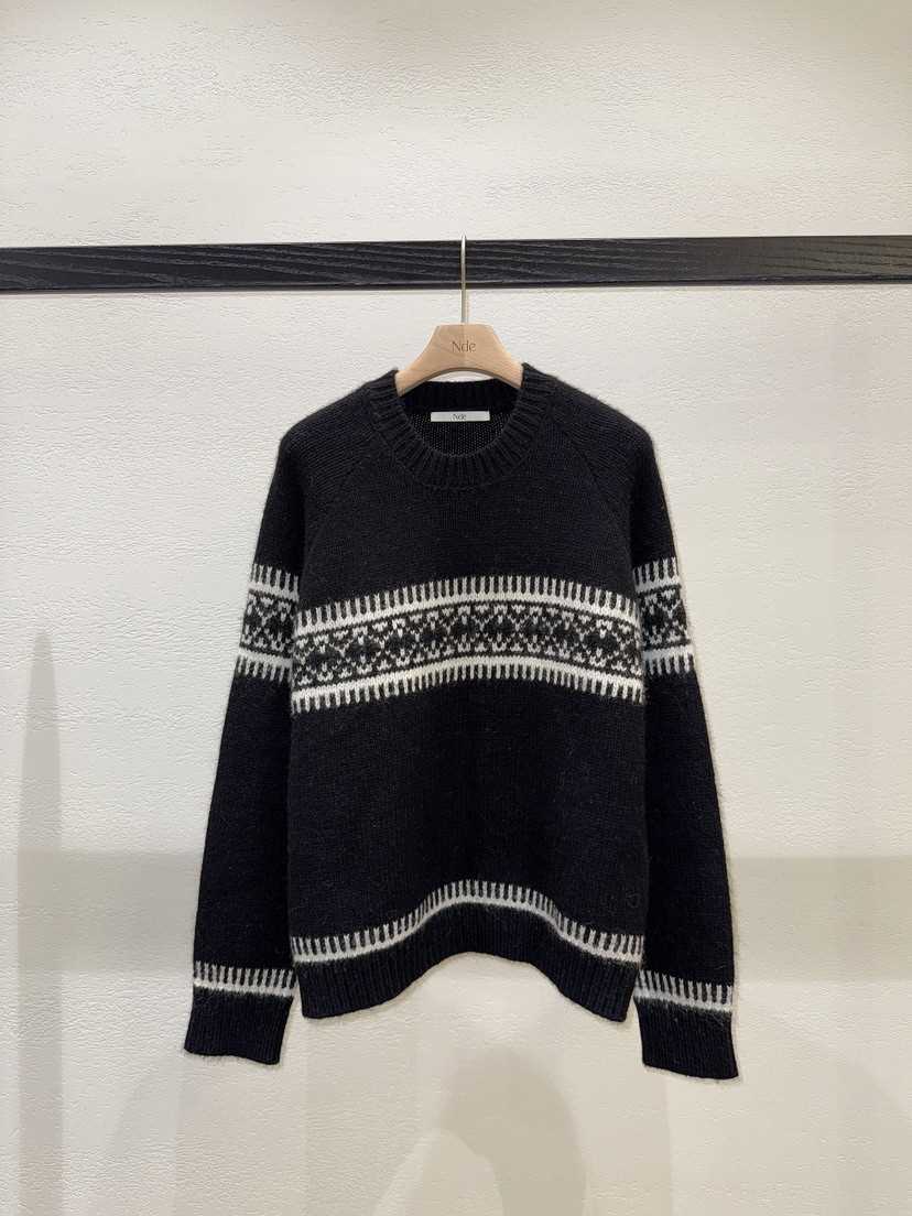 NDE東大門㊣實拍女裝新款時尚人氣休閑25秋冬職業熱賣毛衣羊毛NDE毛衣