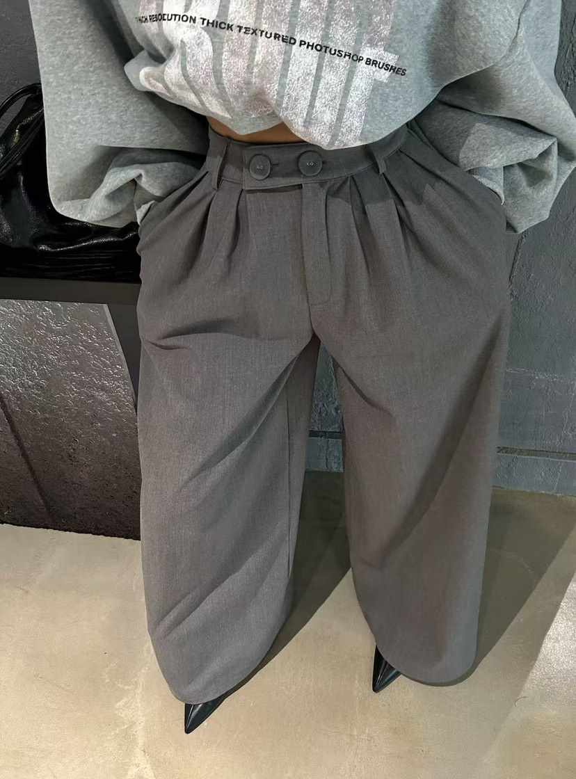 BLACK BABI東大門㊣直郵女士新款時尚人氣推薦休閑25秋冬休閑褲BLACK BABI休閑褲