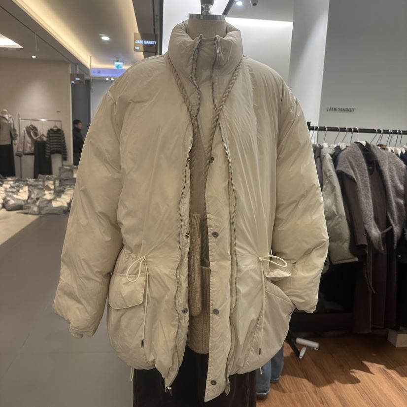 JADEMARKET韓國代購㊣女裝新款時尚25秋冬短款羽絨服雙面鴨絨JADE MARKET短款羽絨服