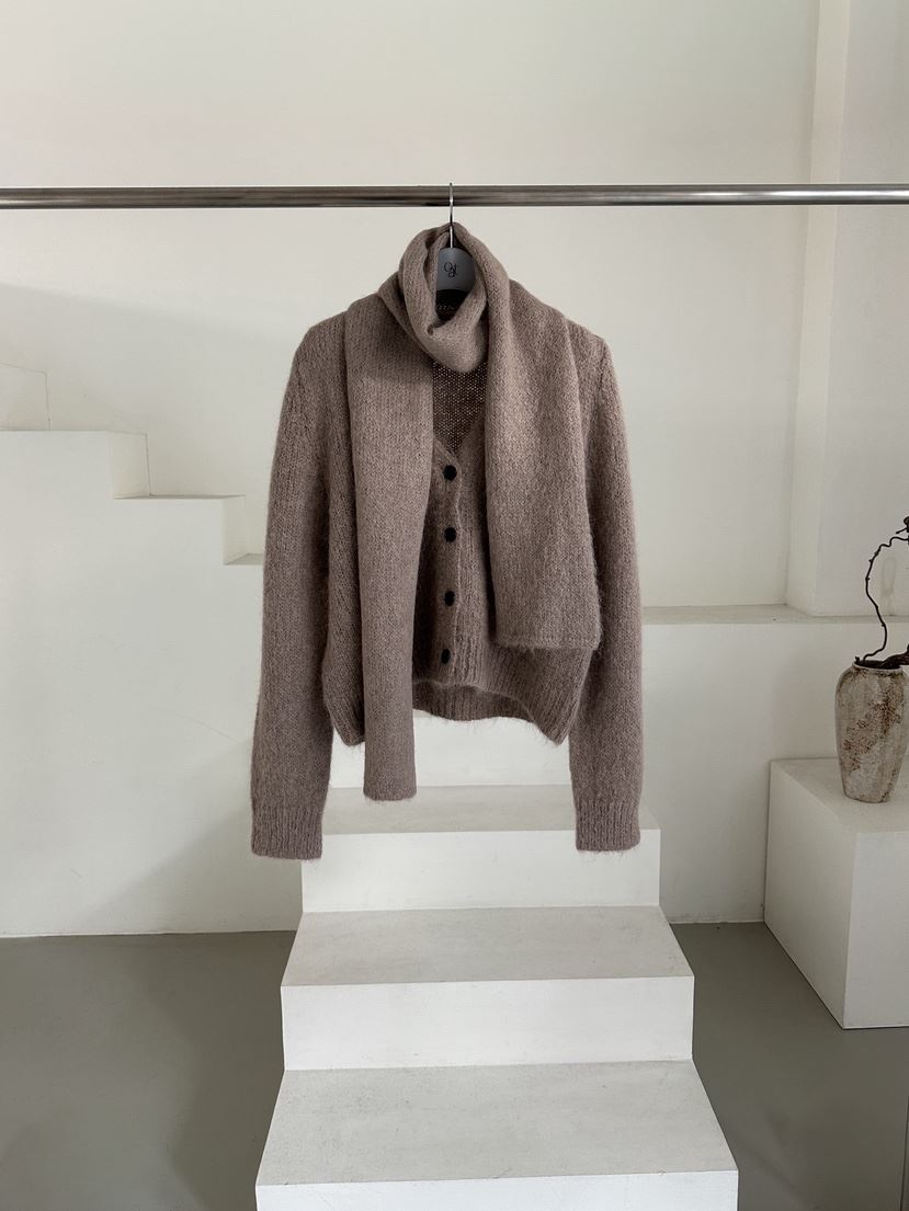 OATMEAL東大門㊣直郵女裝新品25秋冬職業休閑針織衫不含圍巾OATMEAL針織衫