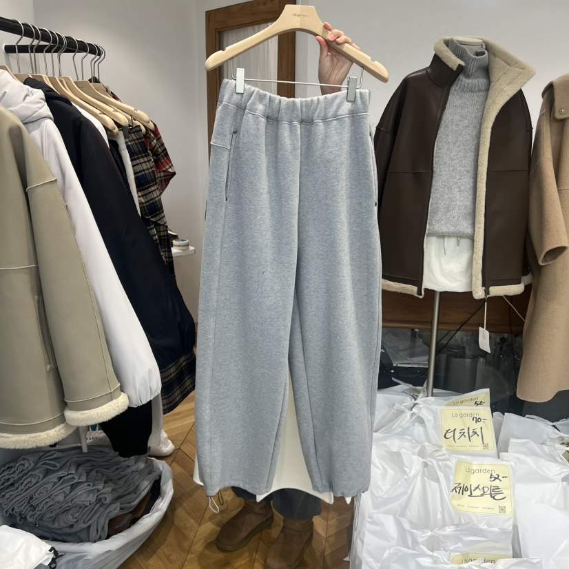LOGARDEN東大門㊣代購女裝新品熱賣休閑職業時尚休閑褲加絨LO GARDEN休閑褲
