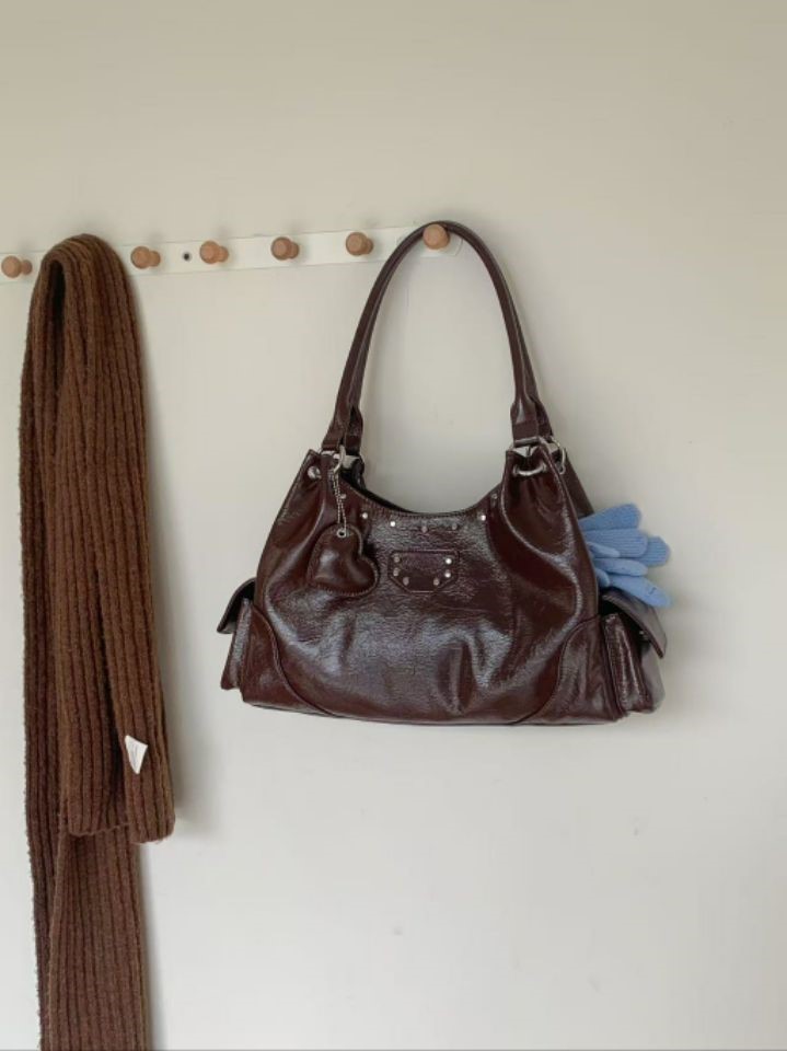 TROUVAILLE韓國代購㊣女士新款25秋冬時尚人氣熱賣單肩斜跨包TROUVAILLE單肩/斜跨包