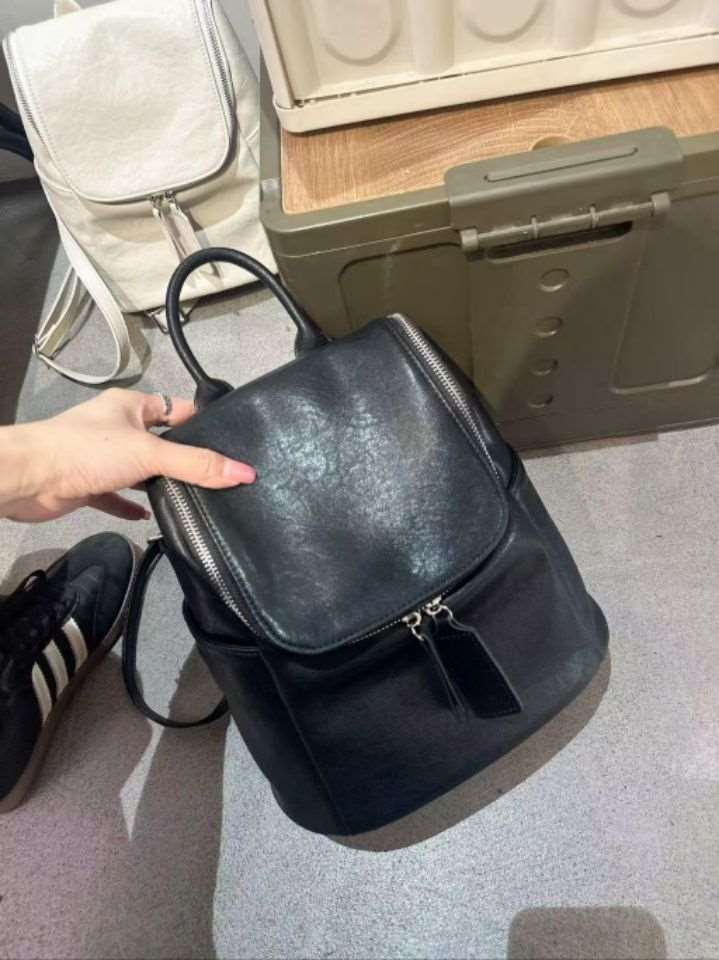 TROUVAILLE東大門㊣直郵女裝新款時尚職業人氣雙肩背包牛皮TROUVAILLE雙肩背包