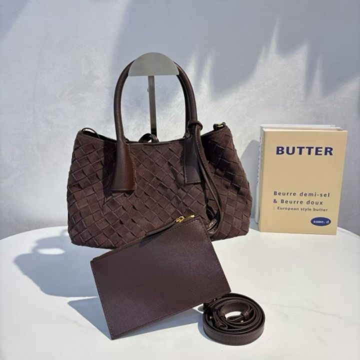 TROUVAILLE東大門㊣實拍女裝新款推薦手拿包腋下包含小包絨面革牛皮TROUVAILLE手拿包/腋下包