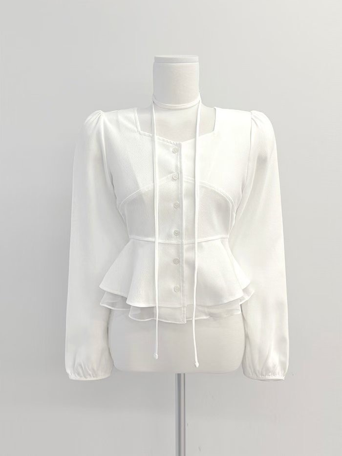 JAYDOC東大門㊣實拍女士新品時尚休閑熱賣職業推薦襯衫蕾絲衫JAYDOC襯衫/蕾絲衫