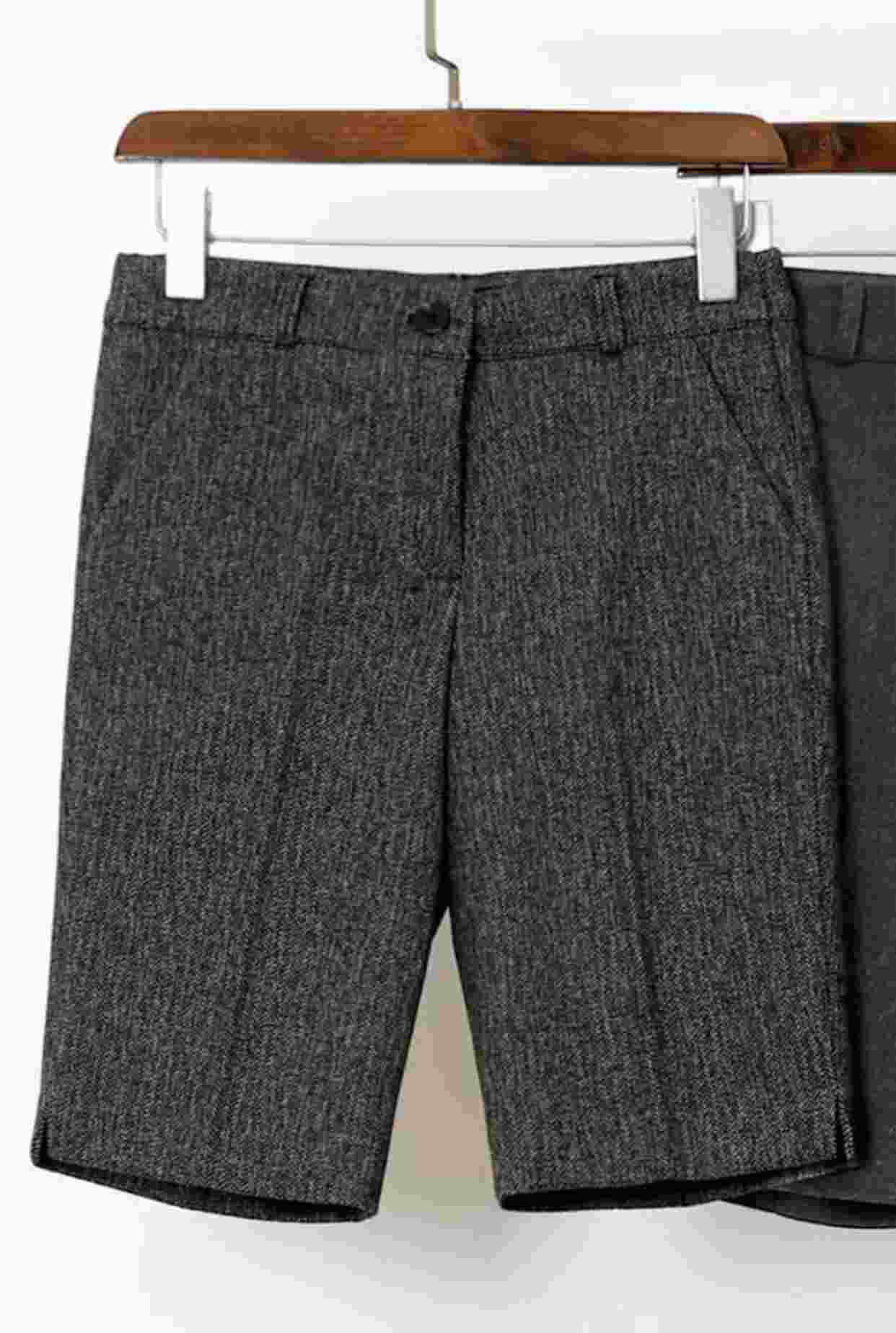 삐삐東大門㊣代購女士新款時尚真品人氣推薦職業短褲人字紋Pager短褲