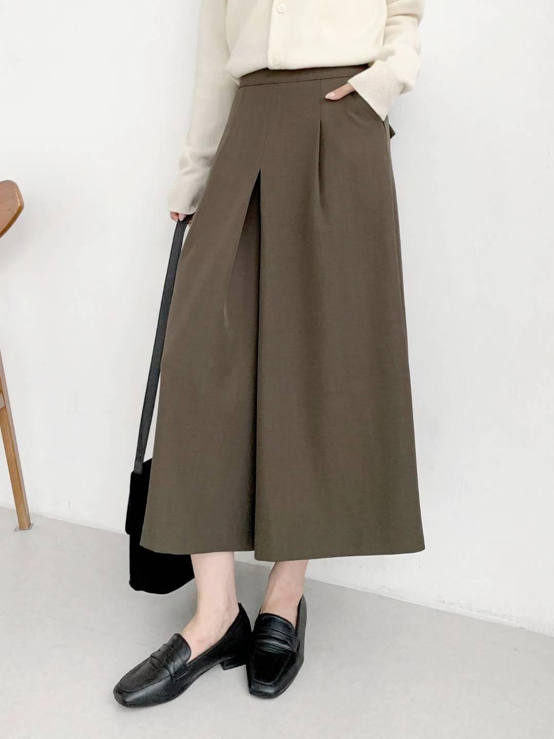 삐삐東大門㊣直郵女裝新款推薦熱賣25秋冬真品休閑褲百褶褶裙Pager休閑褲