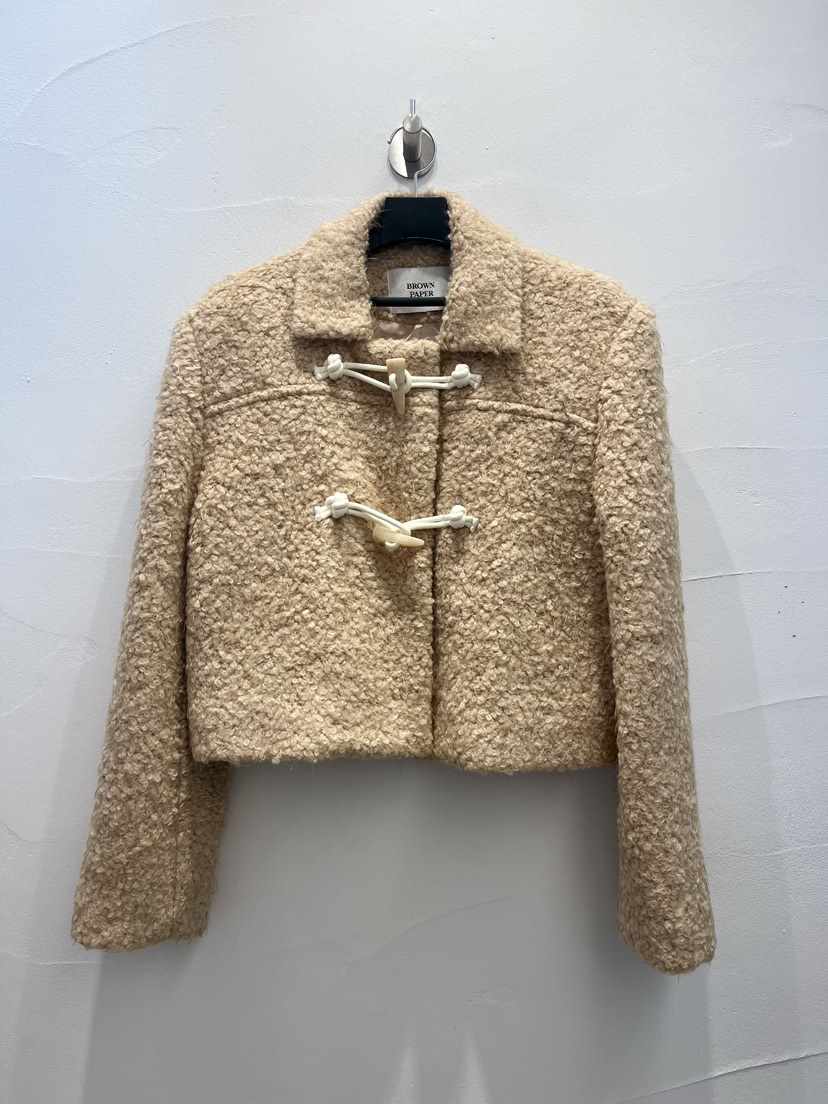 BROWN PAPER-S韓國直郵㊣女士新款時尚推薦25秋冬夾克馬海毛BROWN PAPER-S夾克