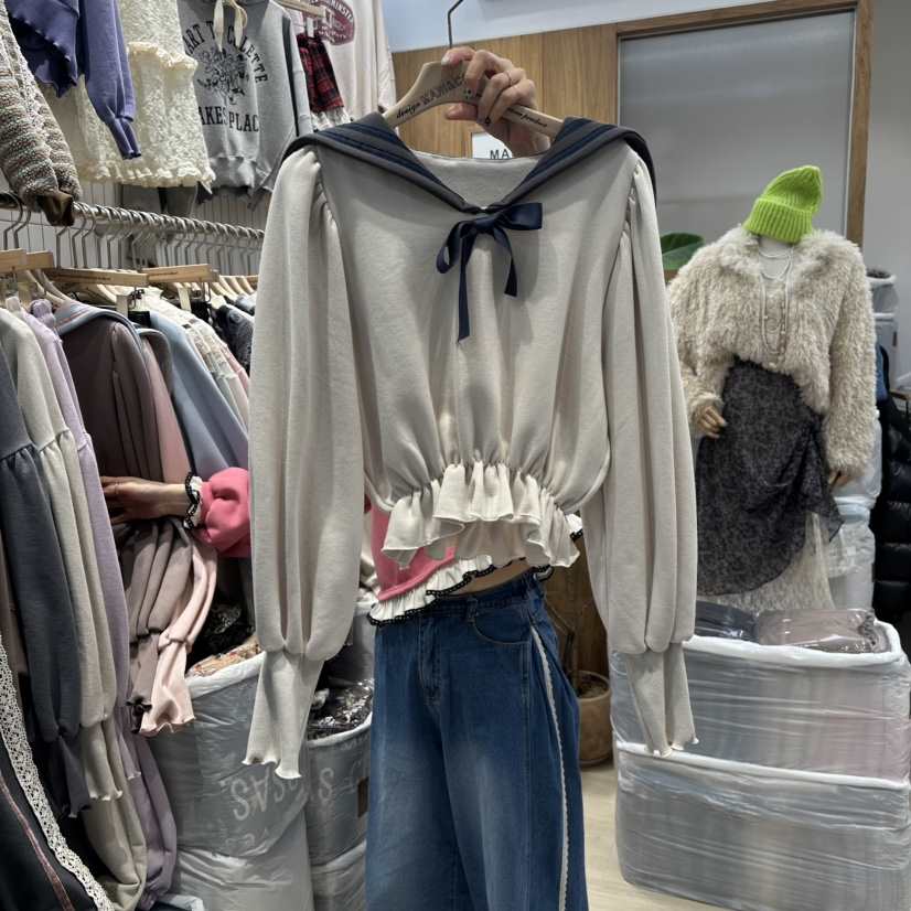 MARI CO韓國直郵㊣女士新款熱賣25秋冬時尚職業休閑真品衛衣MARI CO衛衣