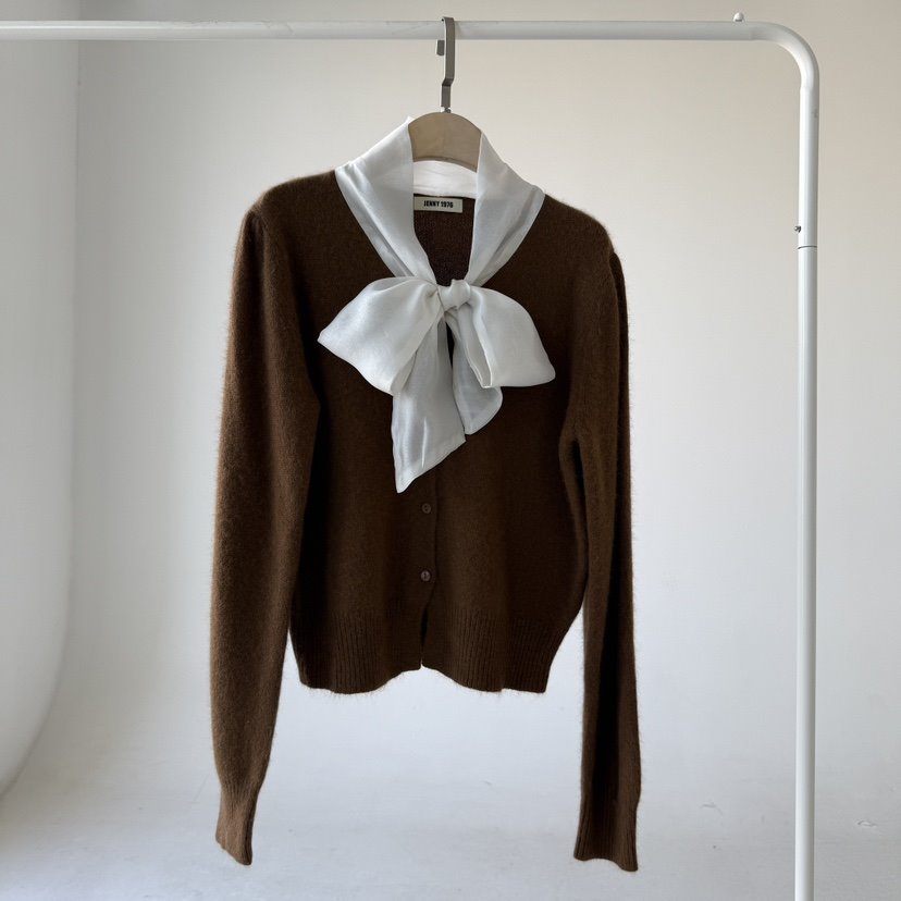 JENNY 1976韓國代購㊣女士新款25秋冬職業真品熱賣針織衫開衫JENNY 1976針織衫