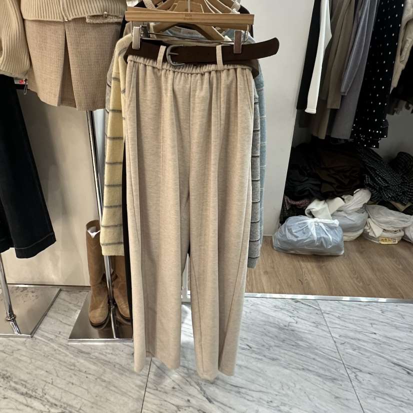 ABLESTUDIO東大門㊣直郵女裝新品人氣熱賣休閑褲不含腰帶羊毛ABLESTUDIO休閑褲