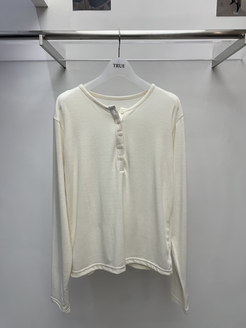 TRUE韓國代購㊣女裝新款熱賣25秋冬休閑時尚人氣推薦長袖T恤TRUE長袖T恤