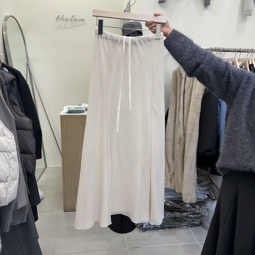 THE LOW東大門㊣代購女士新款時尚職業人氣真品休閑長裙雪紡THE LOW長裙