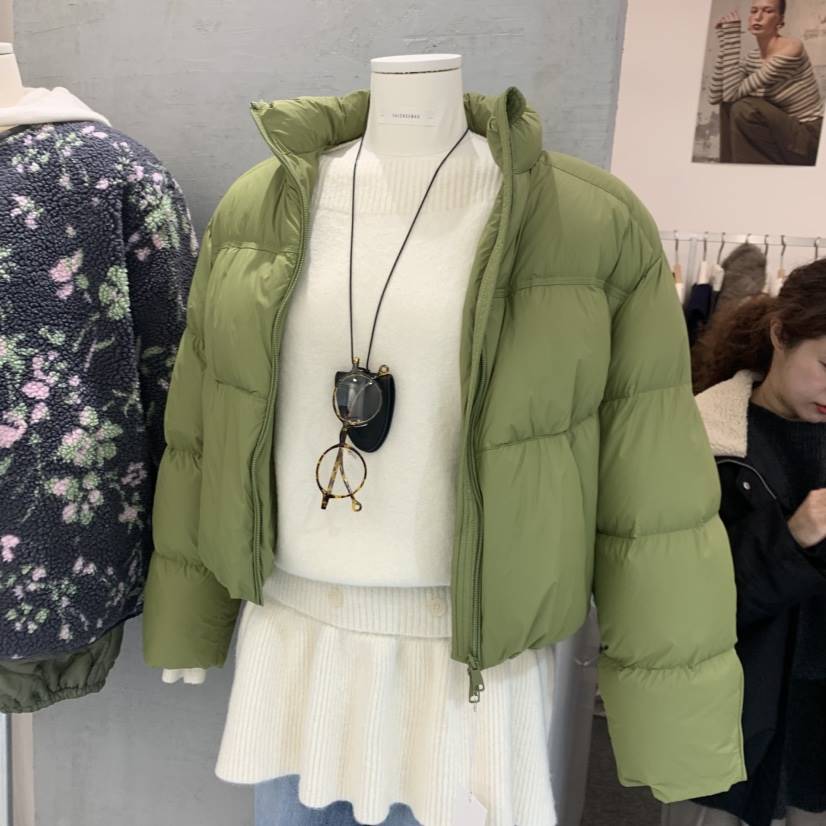 SALONDEMAG韓國代購㊣女裝新品熱賣時尚短款羽絨服填充鴨絨SALONDEMAG短款羽絨服