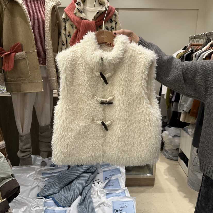 MELO東大門㊣直郵女士新品職業休閑推薦25秋冬人氣馬甲毛皮MELO馬甲