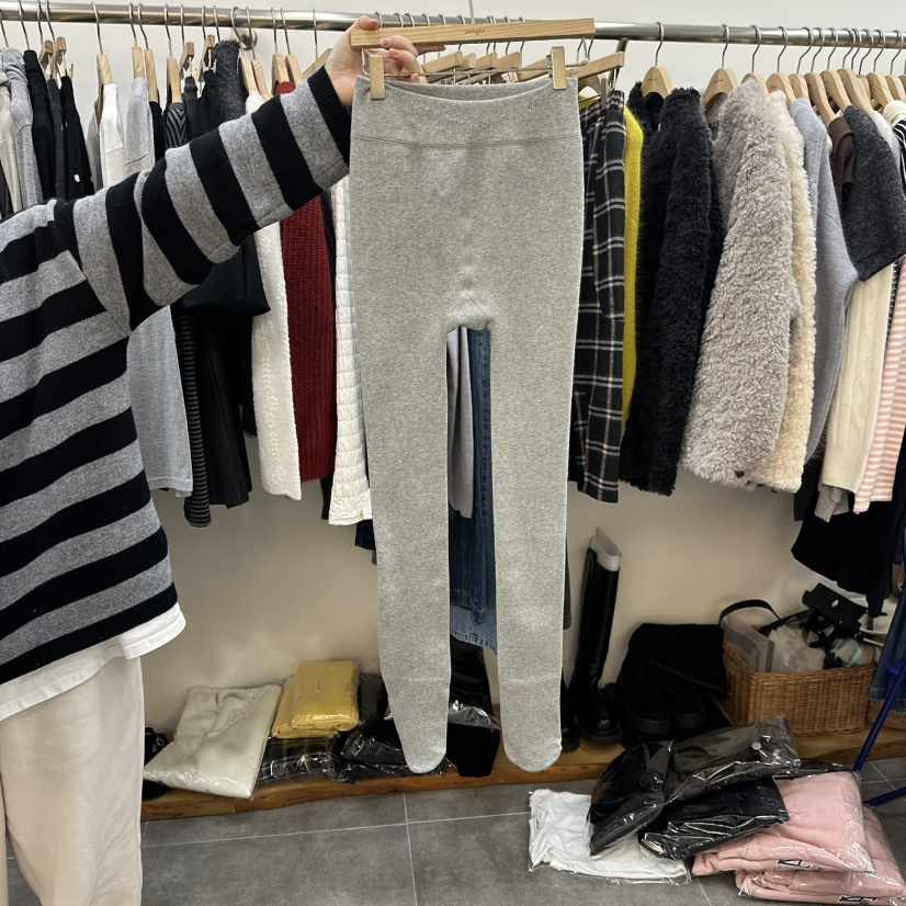 DELIGHT-L東大門㊣實拍女士新品25秋冬休閑打底褲鯊魚褲羊毛DELIGHT-L打底褲/鯊魚褲