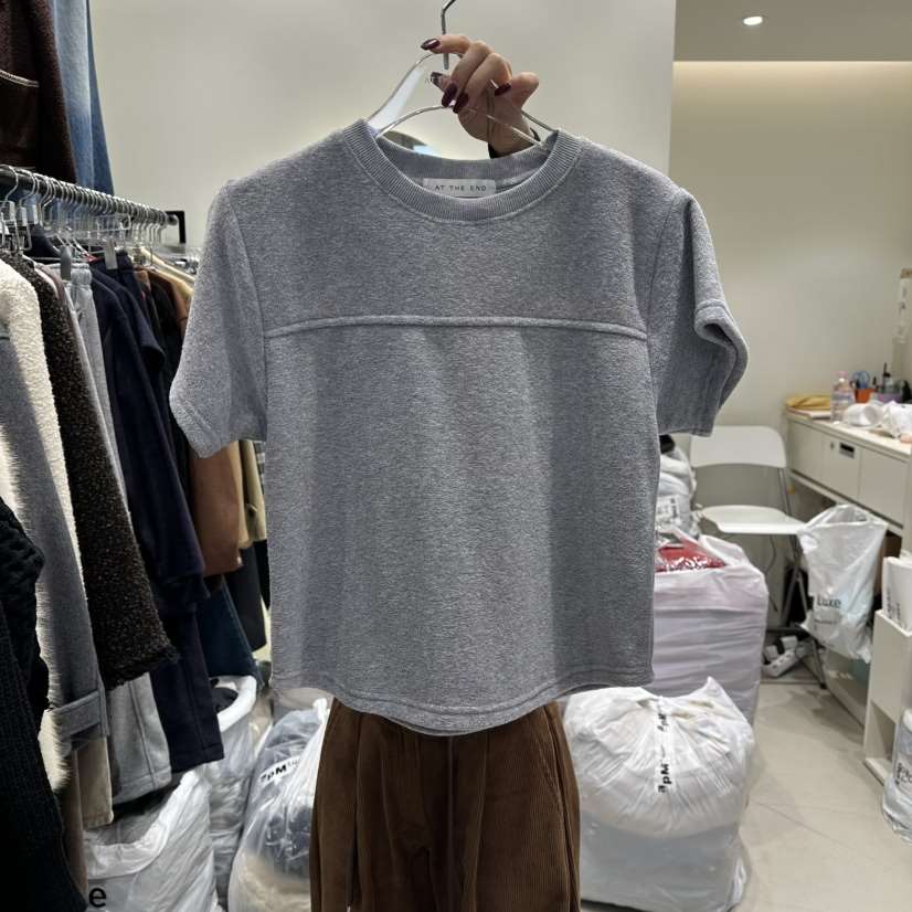 AT THE END韓國代購㊣女裝新款職業推薦真品休閑時尚人氣T恤AT THE ENDT恤