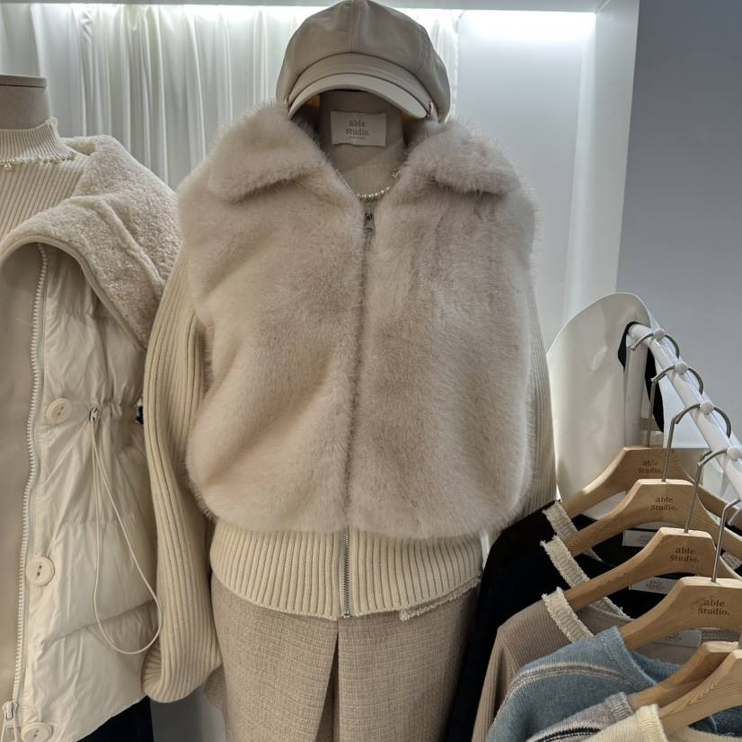 ABLESTUDIO東大門㊣代購女裝新款真品25秋冬時尚職業夾克兔子ABLESTUDIO夾克