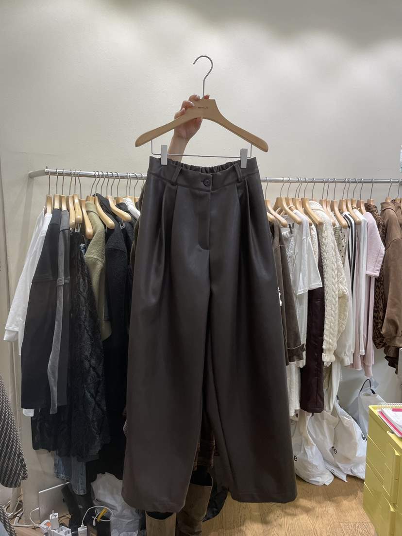 AUVERFIT東大門㊣代購女裝新款休閑真品職業休閑褲加絨皮褲AUVERFIT休閑褲