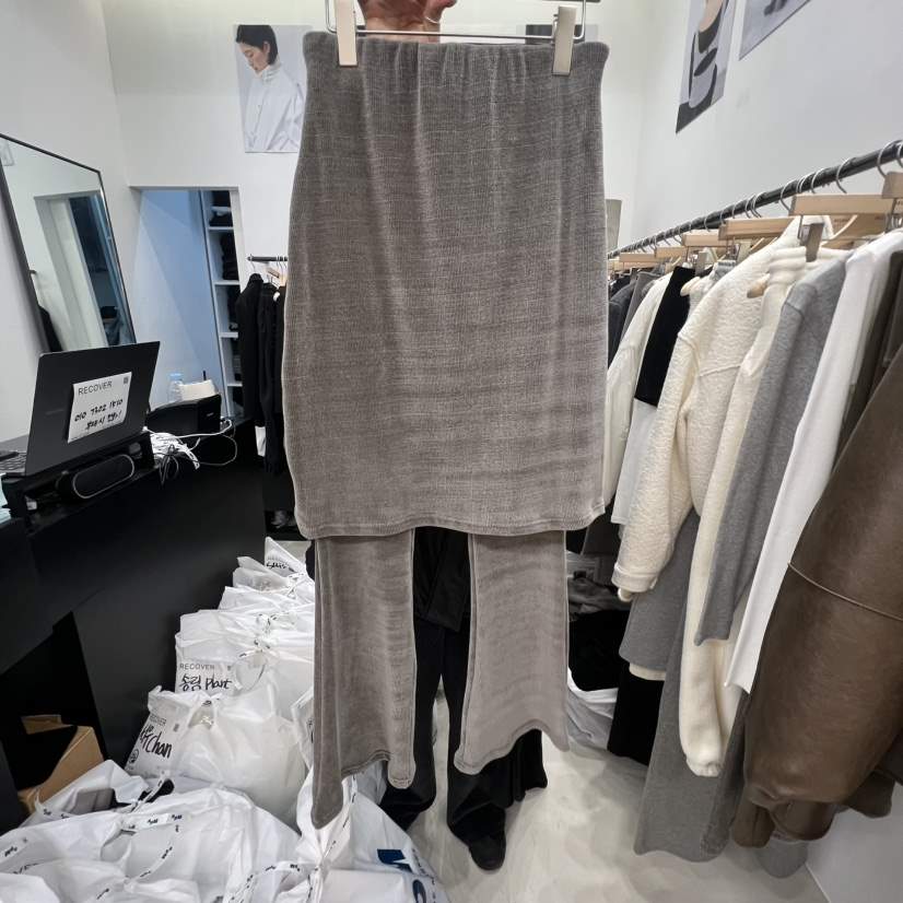 RECOVER東大門㊣代購女士新款熱賣人氣休閑真品職業裙褲雙層RECOVER/MOMENT裙褲