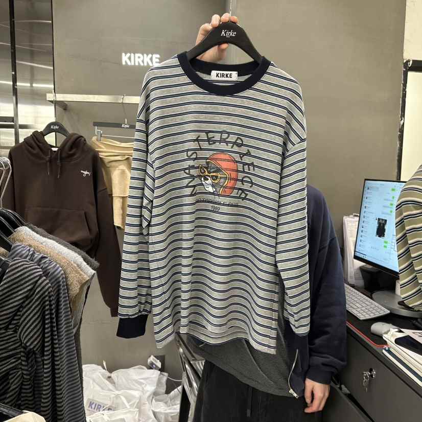 KIRKE東大門㊣代購女士新品職業熱賣25秋冬人氣時尚長袖T恤KIRKE長袖T恤