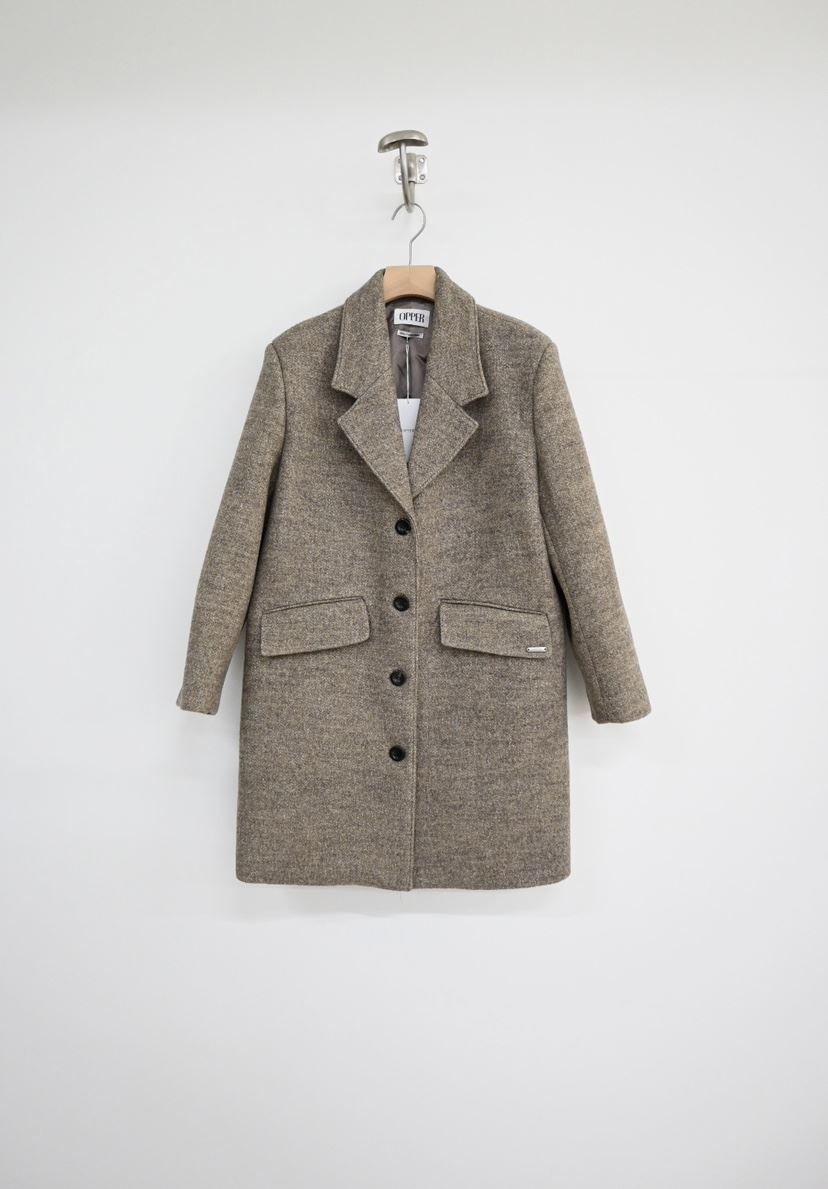 NYLON韓國直郵㊣女裝新品熱賣真品職業時尚推薦人氣中長款大衣NYLON中長款大衣