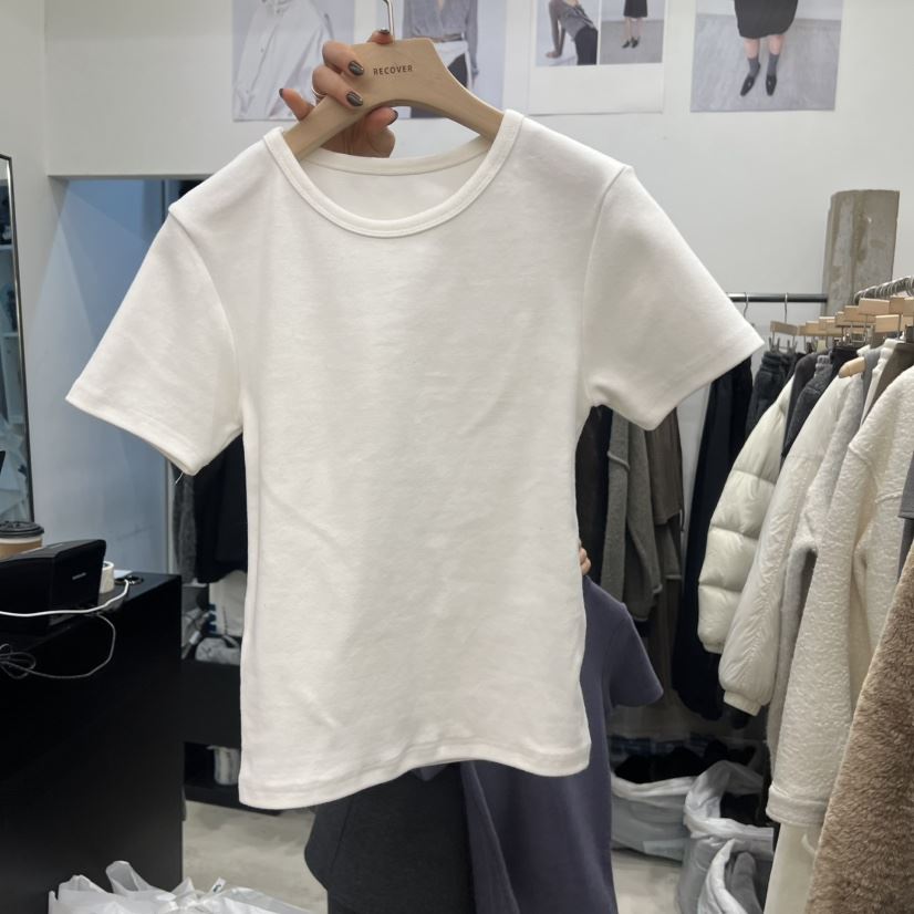 RECOVER韓國代購㊣女裝新品真品25秋冬休閑職業時尚熱賣T恤RECOVER/MOMENTT恤