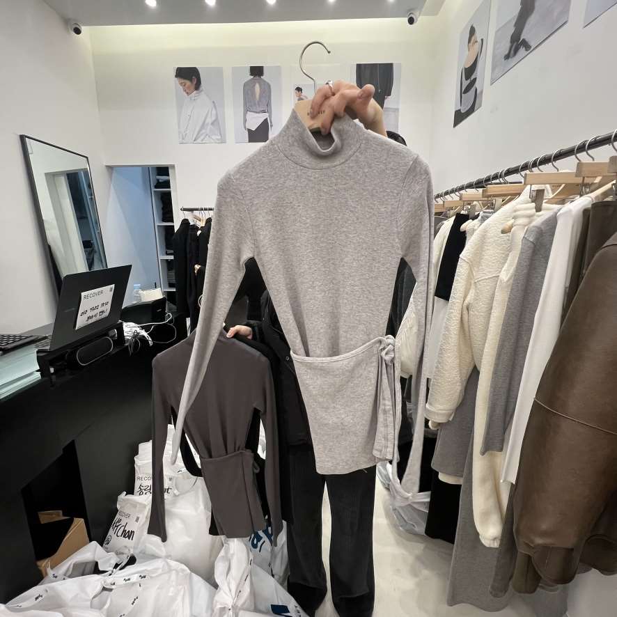 RECOVER韓國直郵㊣女士新品時尚真品推薦人氣25秋冬長袖T恤RECOVER/MOMENT長袖T恤