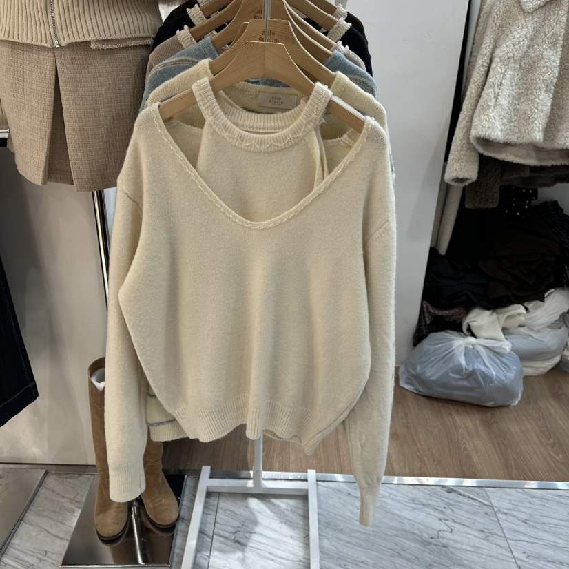 ABLESTUDIO東大門㊣直郵女裝新款時尚休閑推薦熱賣真品針織衫ABLESTUDIO針織衫