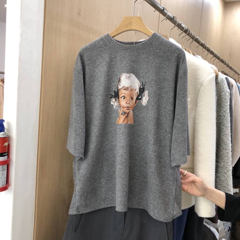 VILLABUTTON東大門㊣直郵女裝新品推薦人氣真品職業25秋冬T恤VILLABUTTONT恤