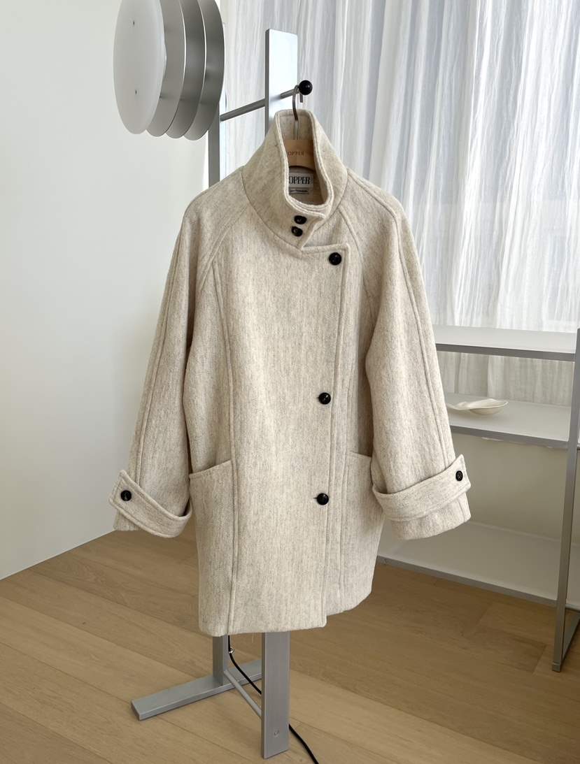 NYLON韓國直郵㊣女士新款熱賣人氣職業真品推薦時尚中長款大衣NYLON中長款大衣