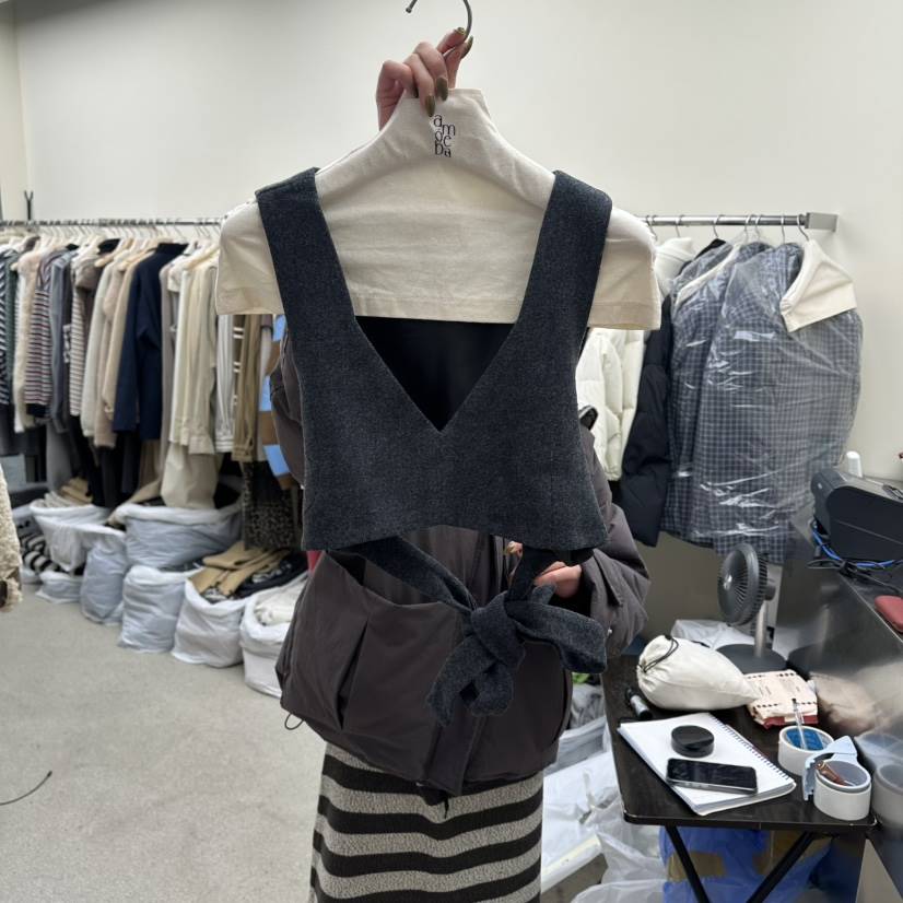 AMOEBA韓國代購㊣女裝新款職業休閑推薦時尚真品人氣吊帶背心AMOEBA吊帶/背心