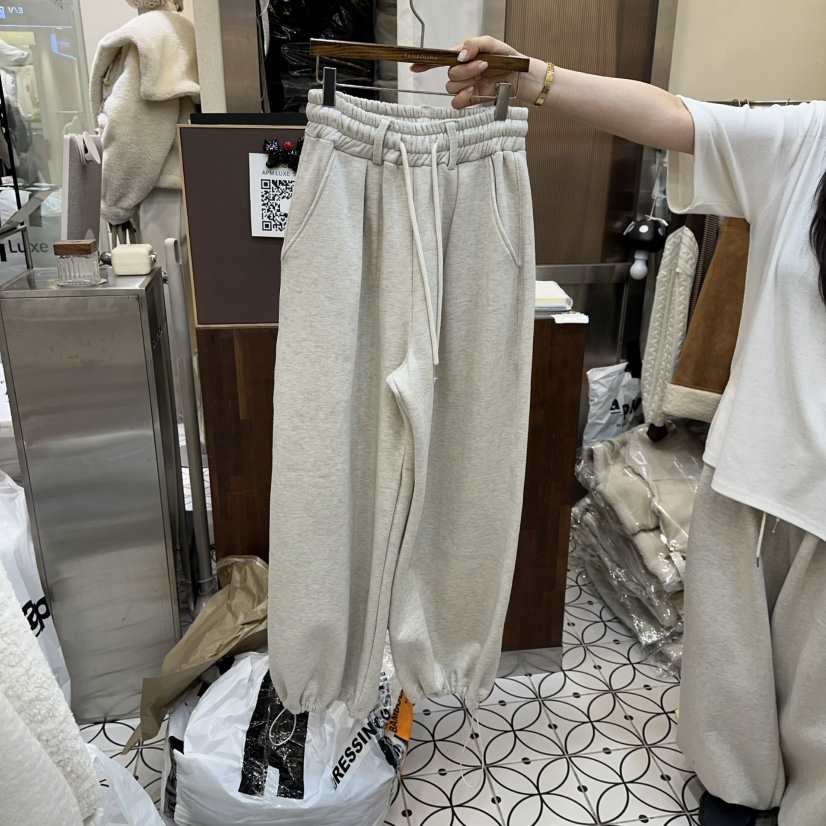 BAMBOLINA東大門㊣代購女裝新品人氣時尚推薦熱賣休閑褲加絨BAMBOLINA休閑褲