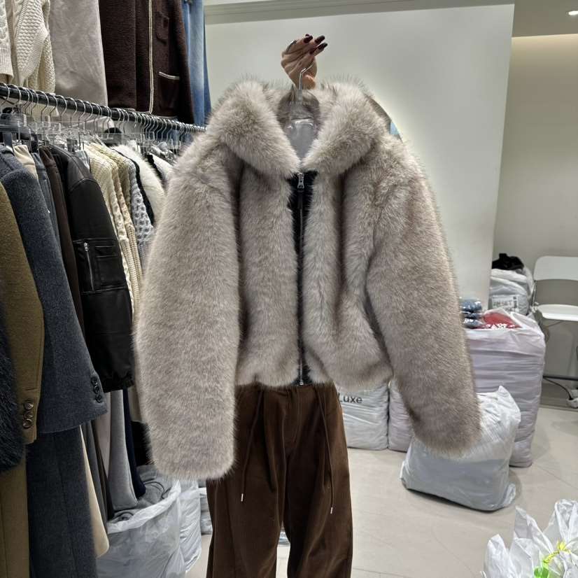 AT THE END東大門㊣代購女裝新款真品熱賣休閑人氣短款大衣AT THE END短款大衣