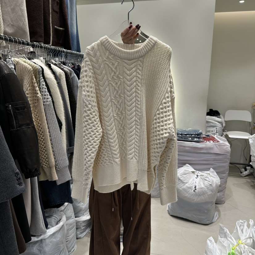 AT THE END韓國代購㊣女裝新款熱賣人氣25秋冬推薦針織衫AT THE END針織衫