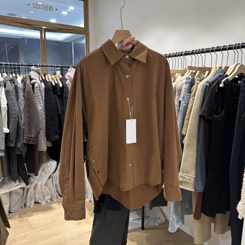 OVERTAKE東大門㊣直郵女裝新款時尚推薦休閑職業襯衫蕾絲衫OVERTAKE襯衫/蕾絲衫