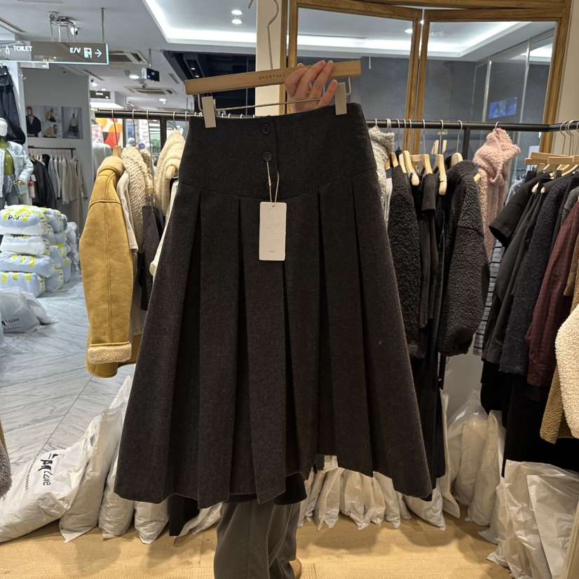 OVERTAKE東大門㊣直郵女裝新品時尚熱賣休閑25秋冬人氣長裙OVERTAKE長裙