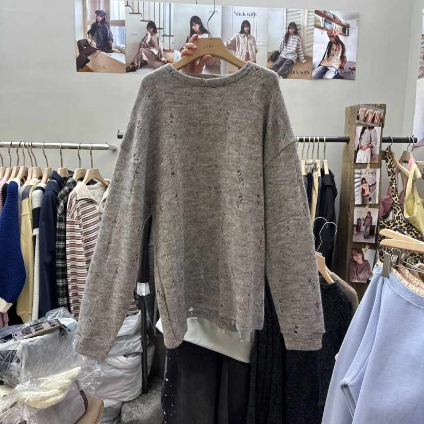 STICK WITH韓國代購㊣女裝新品人氣熱賣推薦職業時尚25秋冬毛衣STICK WITH毛衣