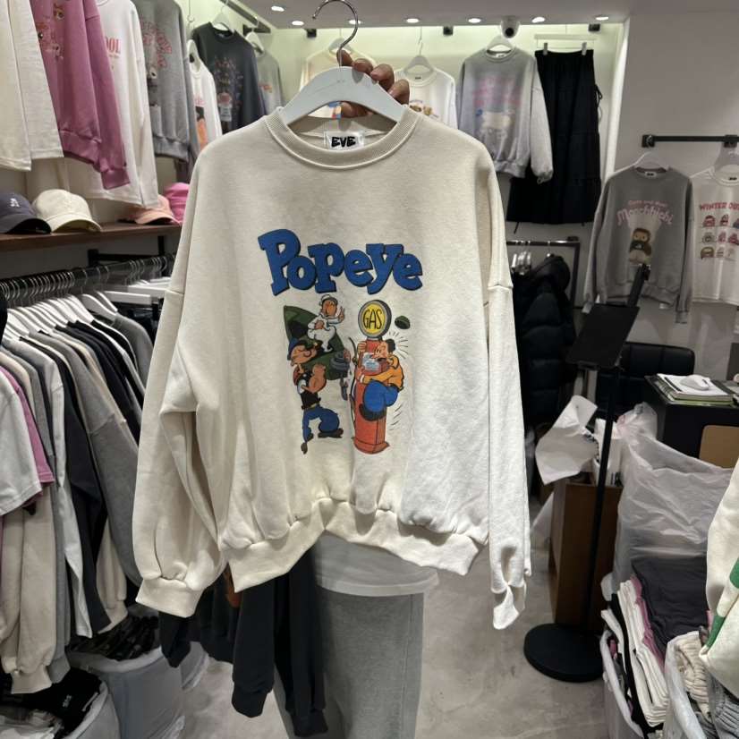 EVE東大門㊣直郵女士新款人氣職業時尚休閑真品衛衣大力水手EVE衛衣