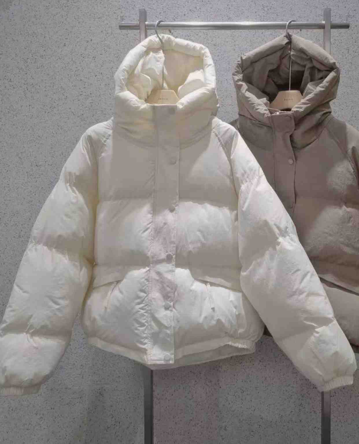 EROOM東大門㊣實拍女士新款職業人氣推薦真品時尚休閑短款棉服EROOM短款棉服