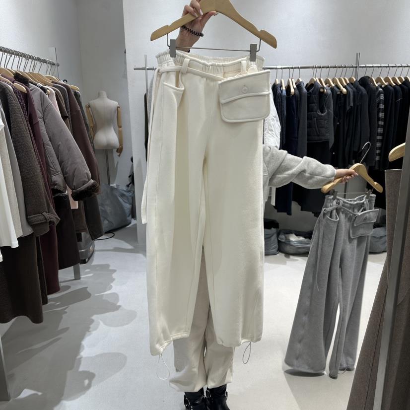 OVU東大門㊣直郵女士新品真品時尚休閑人氣熱賣休閑褲口袋加絨OVU休閑褲