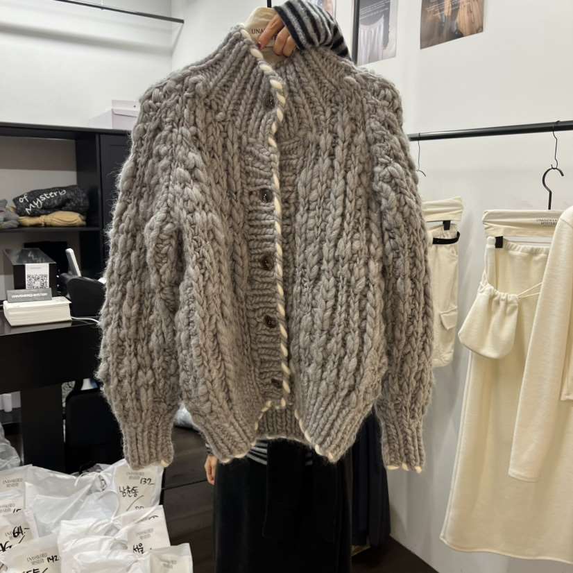 UNANSWERED-MYSTERY東大門㊣代購女裝新款休閑熱賣人氣毛衣UNANSWERED-MYSTERY毛衣