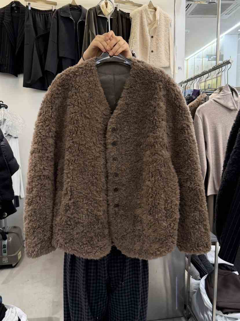 THE SIL韓國直郵㊣女裝新款25秋冬休閑人氣時尚職業夾克V領THE SIL/1 2ILLY夾克