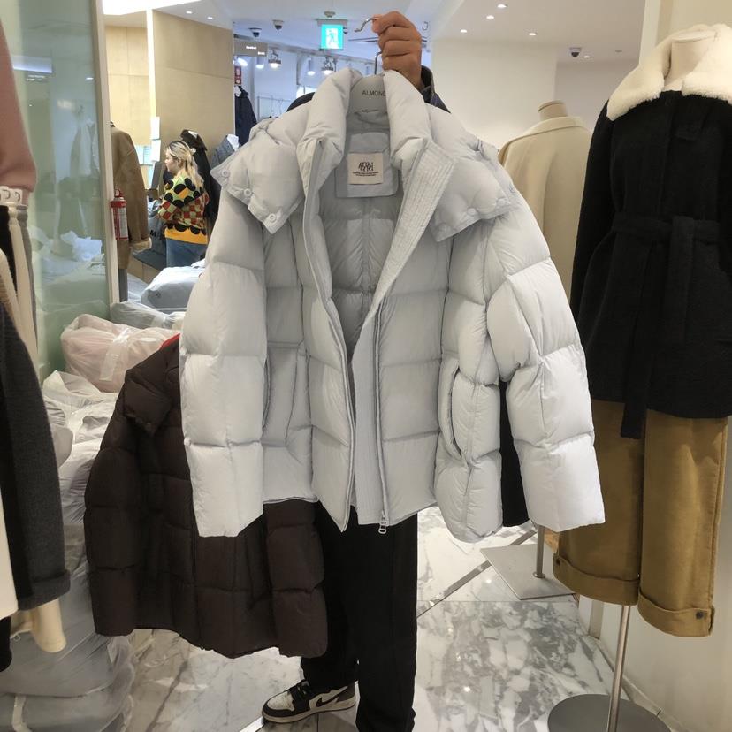 ALMOND韓國代購㊣女裝新品人氣熱賣時尚25秋冬短款羽絨服絨ALMOND短款羽絨服