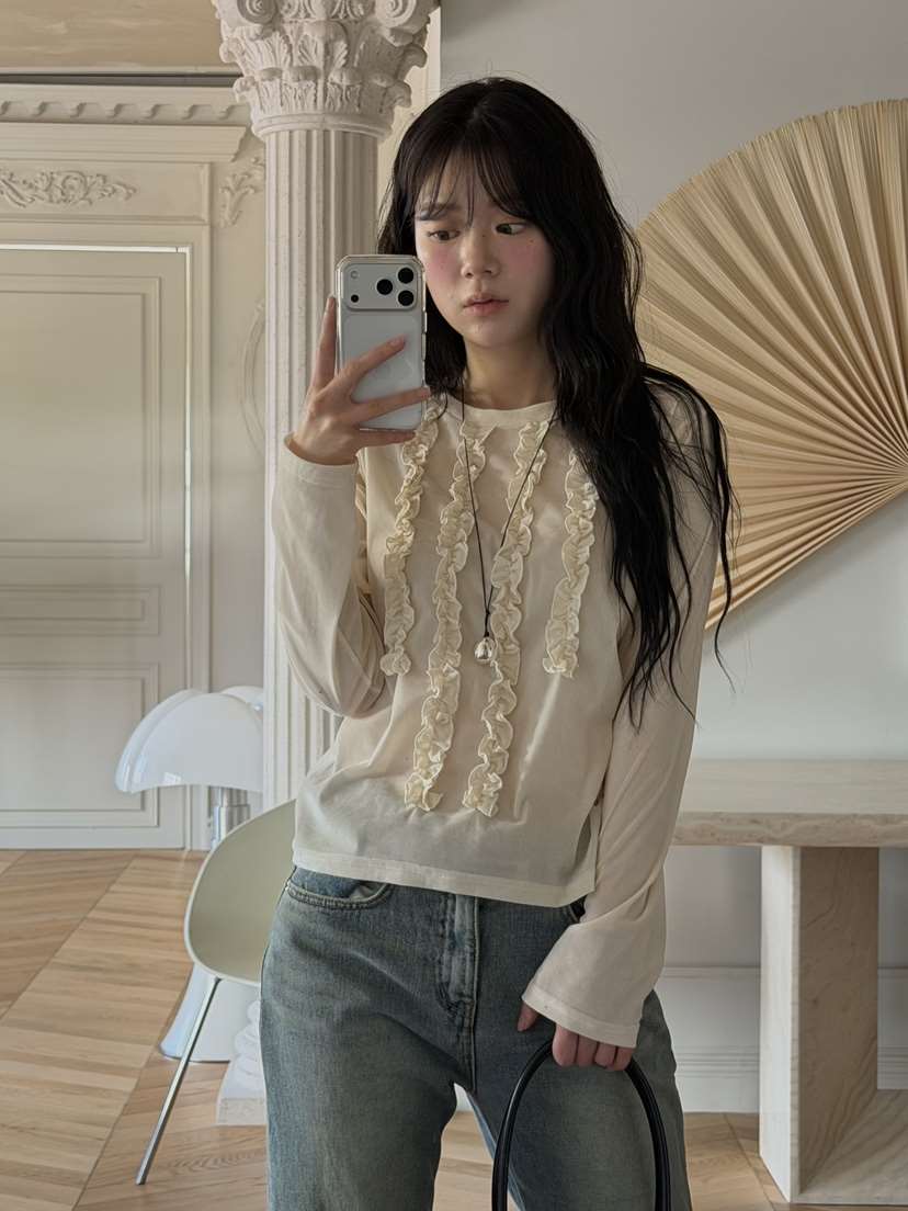 BENE東大門㊣代購女裝新款真品職業推薦熱賣25秋冬休閑長袖T恤BENE長袖T恤