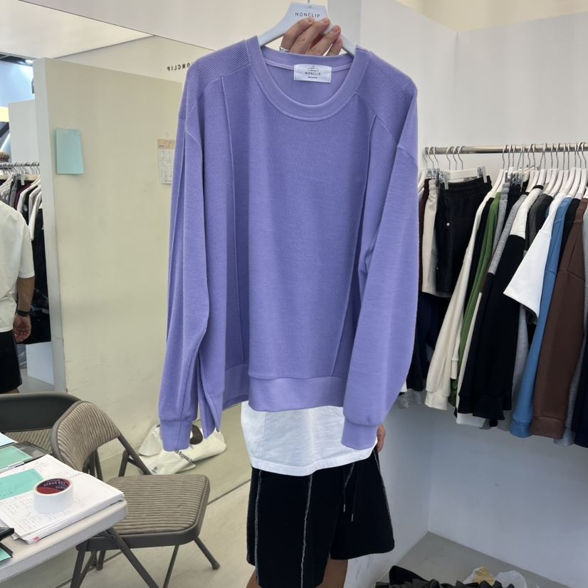 NON CLIP韓國代購㊣女裝新款25秋冬時尚真品休閑推薦長袖T恤NON CLIP長袖T恤