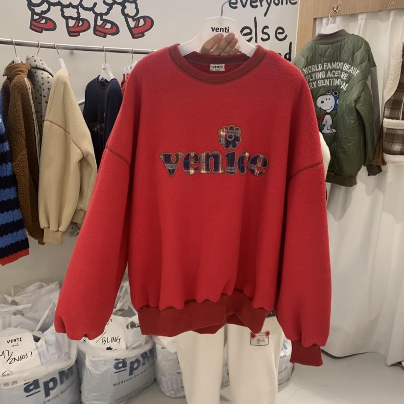 VENTI東大門㊣實拍女士新品職業真品休閑25秋冬推薦衛衣羊毛VENTI衛衣