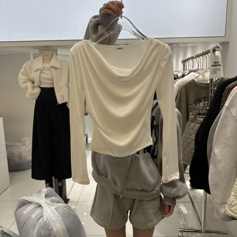 JENNIE東大門㊣實拍女士新款25秋冬真品休閑推薦熱賣長袖T恤JENNIE/VENEFIT長袖T恤