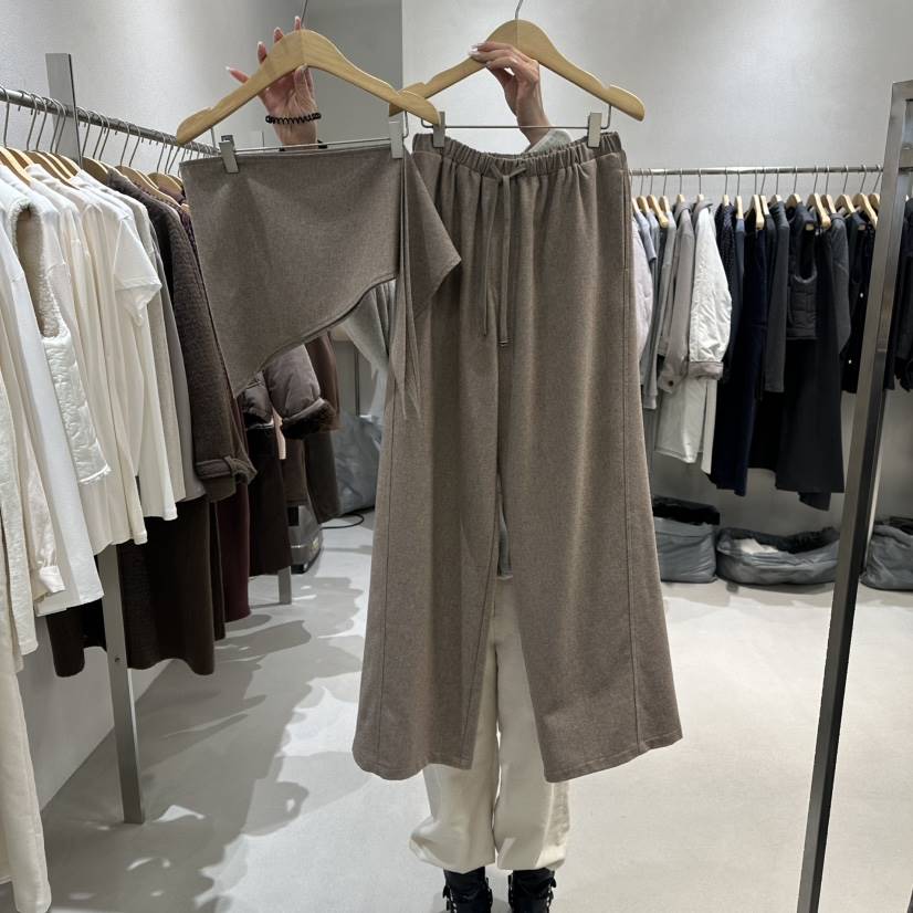 OVU東大門㊣直郵女裝新款休閑25秋冬真品推薦套裝兩件套圍巾OVU套裝